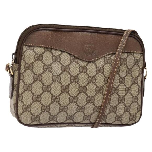 GUCCI GG Supreme Shoulder Bag Pvc Beige Gold 007 115 6428 007 115 6428 - Picture 1 of 16